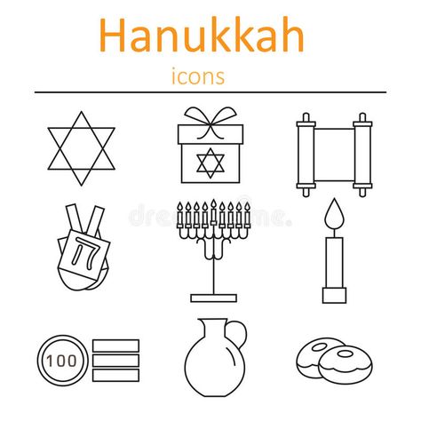 Hanukkah Symbols. The icons in the style of outlines. Vector illustration , #Ad, #icons, #Symbols, #Hanukkah, #style, #illustration #ad Hanukkah Symbols, Hanukkah Quote, Hanukkah Greeting, Business Card Design Inspiration, Drawing Quotes, Happy Hanukkah, Professional Business Cards, Business Card Logo, Icon Set