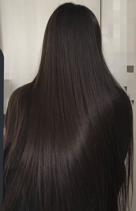 Long Shiny Hair, Korean Hair Color, Dark Brunette Hair, Brown Hair Looks, Brown Hair Inspo, Long Silky Hair, Long Brown Hair, Beautiful Long Hair, روتين العناية بالبشرة