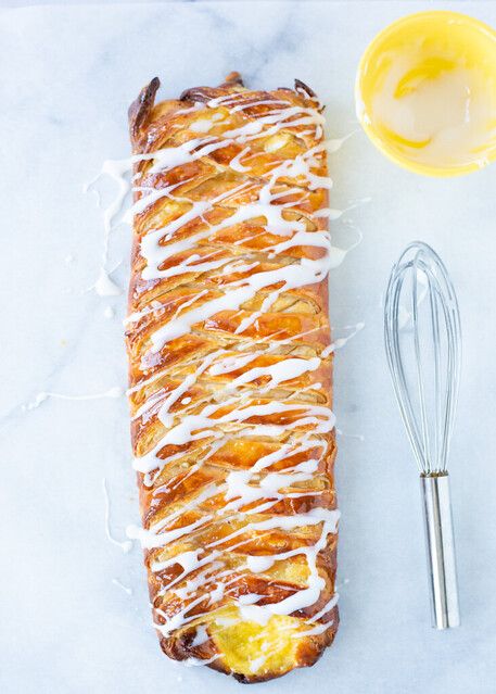 Treats: Pineapple Cream Cheese Danish Braid Giant Fruit Danish, Pineapple Danish Recipe, Pineapple Danish, Easter Pastry, Pineapple Breakfast, Danish Braid, Butter Braids, Easter Pastries, Pineapple Cream Cheese