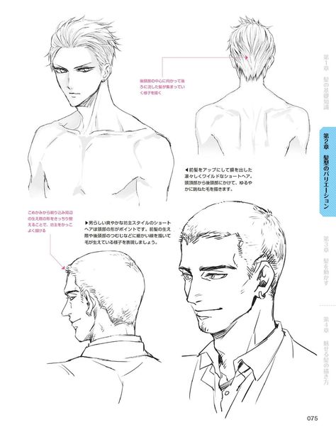 Animation Hair, Hair Guys, Drawing Hair Tutorial, Draw Hair, Manga Tutorial, Manga Hair, Draw Manga, Anime Tutorial, Hair Sketch