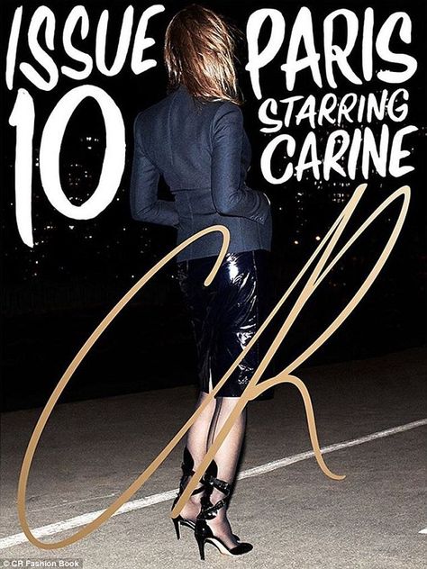 Center stage: Editor Carine Roitfeld stars on the front of an issue herself... Cr Fashion Book, Runway Magazine, Lily Donaldson, Barbie Ferreira, Carine Roitfeld, Paris Jackson, Joan Smalls, Fashion Book, Photography Magazine Cover