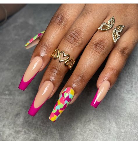 Nail Designs Mid Length, Cute Summer Nail Ideas, Summer Nail Ideas, Sassy Nails, Diy Acrylic Nails, Ombre Acrylic Nails, Nail Candy, Classy Acrylic Nails, Dope Nail Designs