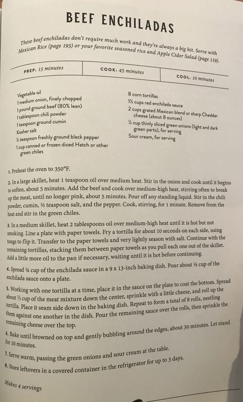 Magnolia Table Recipes, Sour Cream Chicken Enchiladas, Cream Chicken Enchiladas, Joanna Gaines Recipes, Magnolia Kitchen, Cream Chicken, Sour Cream Chicken, Magnolia Table, Beef Enchiladas