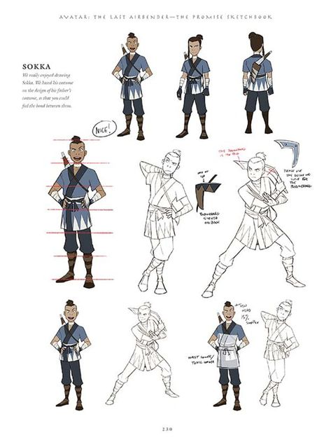 Exclusive! Peek Inside The Library Edition Of "Avatar: The Last Airbender" Avatar The Last Airbender Concept Art Character Design, Avatar The Last Airbender Character Design, Sokka Cosplay, The Last Airbender Characters, Art Avatar, Avatar Cosplay, Avatar Art, Character Turnaround, Avatar Series