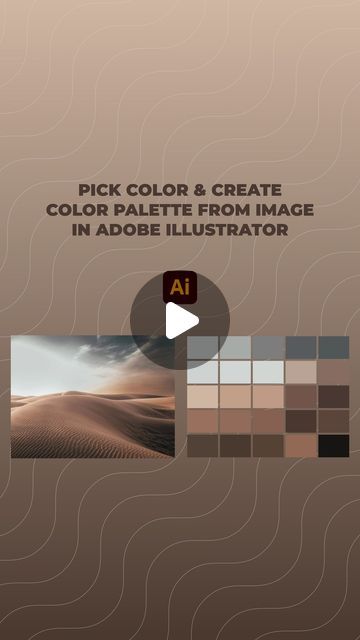 Color Palette From Image, Adobe Tutorials, Create Color Palette, Adobe Illustrator Tutorials, Graphic Design Tips, Adobe Photoshop, Adobe Illustrator, Color Palette, Design Trends