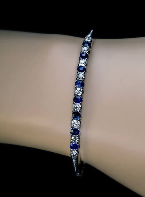 Victorian Diamond Bracelets For Gift, Luxury Gold Diamond Bracelet With Sapphire, Luxury Victorian Bangle Jewelry, Luxury Victorian Gold Bangle Bracelet, Luxury Victorian Diamond Bracelets, 14k Gold Bangle Bracelet, Faberge Eggs, Fancy Jewellery, Gold Bangle