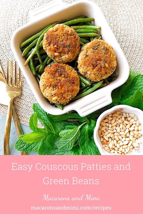 Vegan Couscous Recipes Easy, Couscous Patties, Tofu Couscous Recipes, Tofu And Couscous, Is Couscous Healthy, Tomato Gnocchi, Easy Green Beans, Nutritional Yeast, Veggie Burger