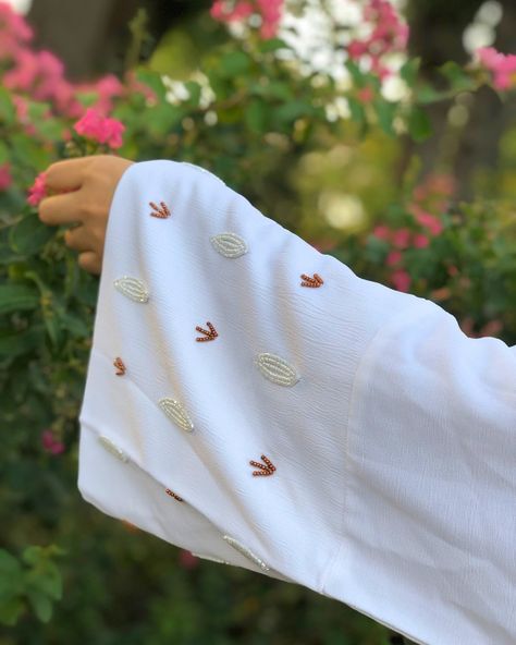 Feeling like a “Princess” in my white Abaya 🤍👑 •In Frame : Sleeve Embroidery White Abaya •Fabric : Nida Matte •Suitable for Hajj/Umrah • Size and Length Customization Available Follow for more @nabiaclothing @nabia.in . . . Nabia, Nabia Abaya, Eid Abaya, Hajj Abaya, Umrah Abaya, Eid Collection, Umrah Collection, New Abaya, Latest Abaya Collection, Eid 2024 Abaya, New Arrival, Eid Sale, Flat 15% Discount . . . #nabia #nabiaabaya #eidabaya #eidcollection #umrahabaya #hajjabaya #abaya #whit... Umrah Abaya, Hajj Abaya, Abaya Fabric, Abaya Ideas, Luxury Abaya, Pretty Sleeves, Eid 2024, Eid Abaya, Modest Abaya