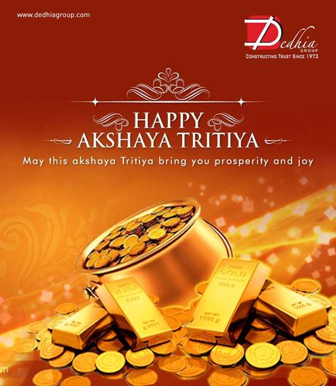 Dedhia Group wishes you all a very Happy Akshay Tritiya  www.dedhiagroup.com  #dedhia #dedhiagroup #realestate #luxury #luxurioushouse #realtor #propertymanagement #bestpropertyrates #homesellers #bestexperience #homebuyers #dreamhome #mumbai Akshay Tritiya Creative Ads, Akshaya Tritiya Creative Ads, Akshaya Tritiya Creative, Akshaya Tritiya Wishes, Akshay Tritiya, Happy Navratri Wishes, Akshaya Tritiya, Diwali Pictures, Navratri Wishes