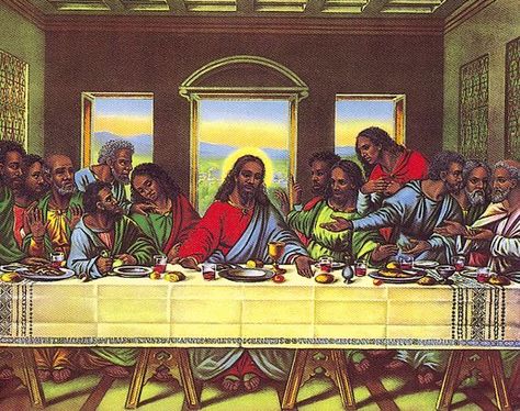 Last Supper Art, Black Jesus, Black Church, The Last Supper, Black Artwork, Black Love Art, Black Art Pictures, Last Supper, African American Art