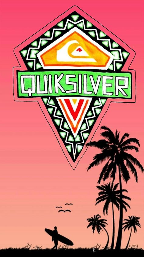 Retro Surf Art Wallpaper, Quiksilver Wallpaper, Ripcurl Logo Wallpaper, Clothing Graphics, Vintage Quicksilver, Skate Brands, Camoflauge Wallpaper, Billabong Surf Poster, Quick Silver