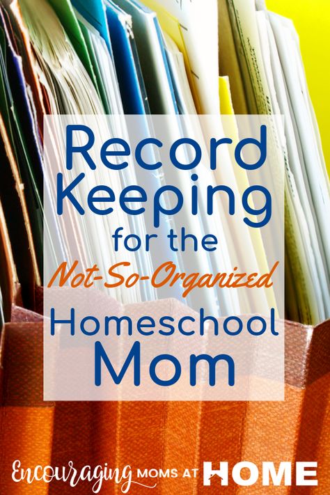 Are you buried in a sea of homeschool records, but your disorganized nature doesn't know what to do with it all?  I stumbled across a homeschool record-keeping strategy that works for my own not-so-organized brain. #homeschool #homeschoolrecords #organizedhomeschool #homeschoolmom #recordkeeping #homeschooltips Organize Homeschool Supplies, Organized Homeschool, Homeschool Binder, Christian Homeschool, Homeschool Lesson Plans, Homeschool Supplies, Homeschool Board, Rv Organization, How To Start Homeschooling