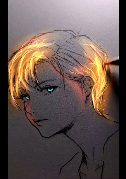 Short Hair Sketch Glowing Art Short Hair Sketch, Short Hair Drawing, Hair Sketch, Hair Drawing, Glowing Art, Hair Art, Drawing Tips, Wizard, Short Hair