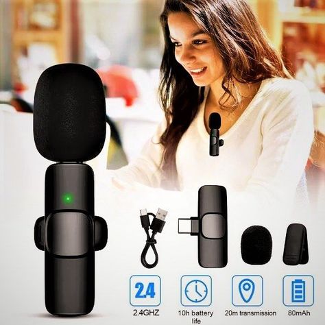 Bluetooth Microphone, Wireless Microphone, Online Seller, Vr Headset, Lightning Cable, Live Broadcast, Noise Reduction, Microphones, Laptop Computers