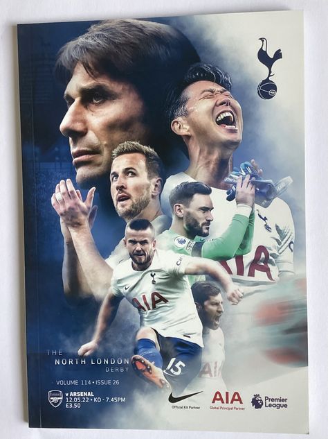 2022 Spurs Football Programme - Tottenham Hotspur v Arsenal . - 12th May 2022 - F.A. Premier League Tottenham Hotspur Stadium, European Games, Account Settings, Tottenham Hotspur Fc, Football Program, North London, Tottenham Hotspur, Arsenal, Premier League