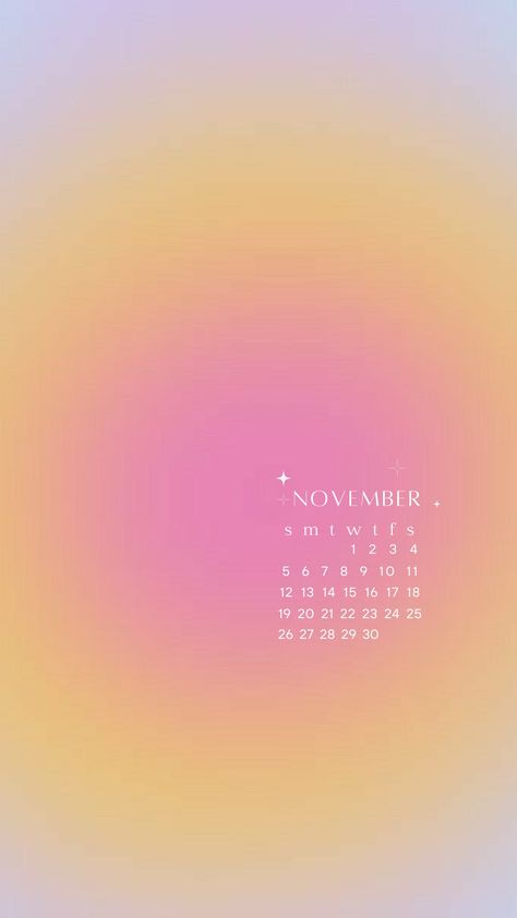 aura calendar phone lockscreen ♡ November Background Wallpapers Iphone, November 2023 Calendar Wallpaper, November Lock Screen, Aura Calendar, November Backgrounds, Aura Wallpapers, Desktop Wallpaper Fall, Wallpaper Gradient, Ipad Lockscreen