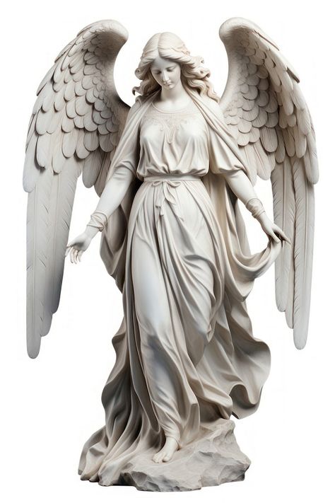 Female Greek Statue, Greek God Sculptures, Greek Animals, Angel Sculpture Art, Woman Angel, Statue Woman, Statue Angel, Sculpture Female, Angel Statues Sculpture