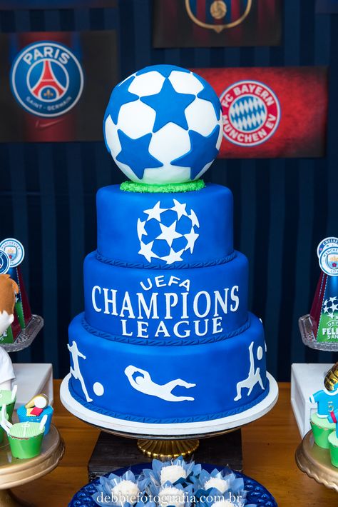 Champions League Cake, Champions League Party, Cake Fortnite, Champion League, Soccer Birthday, Birthday Cakes For Women, Cakes For Women, New Cake, Football Party