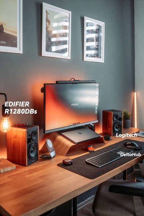 #SoundQuality #HomeAudio #Music lovers #EDIFIER #DeskSetup #HomeSpeakers  #HomeAudioSystem #MusicAndTech #SoundEnthusiast #DeskGoals #MusicSystem  #HighQualityAudio #MusicLovers #SuperiorSound #PowerfulBass #R1280DBs #SoundStyle #DeskDecor  #HomeSpeaker #AudioAddict #HighEndAudio #SoundSolution #SetupGoals #SetupIdeas #MusicPrints #DeskAccessories #HomeAudioSystem #AudioTechnology #MusicSystem #HomeEntertainmentSystem #musicprints #setupgoals #setupideas #MusicLovers #SummerVibes #WoodenGadgets Studio Desk Setup, Music Studio Desk, Computer Desk Organization, Montana Homes, Studio Desk, Desk Goals, Monitor Speakers, Home Audio Speakers, Home Speakers