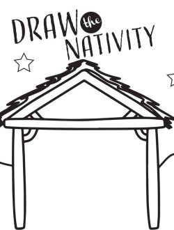 Nativity Directed Drawing For Kids, Christmas Charades, Jesus In A Manger, Nativity Advent Calendar, Nativity Coloring Pages, How To Draw Santa, Snowman Coloring Pages, Fun Christmas Party Games, Sending Good Vibes