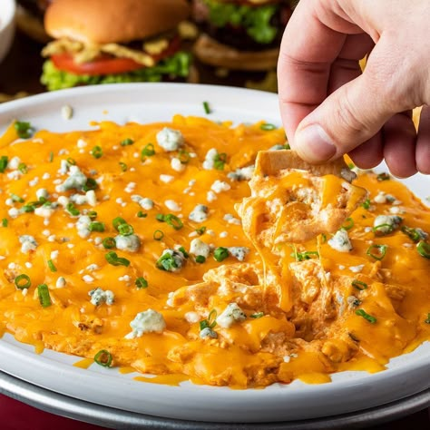 Franks Slow Cooker Buffalo Chicken Dip Franks Buffalo Chicken Dip, Slow Cooker Buffalo Chicken Dip, Slow Cooker Buffalo Chicken, Chicken Breast In Air Fryer, Crockpot Buffalo Chicken, Buffalo Chicken Recipes, Chicken Dip Recipe, Buffalo Chicken Dip Recipe, Boiled Chicken Breast