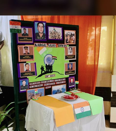 Kargil Diwas Board Decoration, Kargil Vijay Diwas Board Decoration, Kargil Divas, Kargil Diwas, Kargil Vijay Diwas, Study Mood, Vijay Diwas, Soft Board, School Decoration