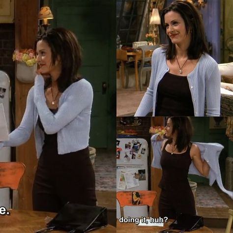 Monica Geller Casual Outfits, Monica Outfits, Friends Outfits 90s, Robin Scherbatsky, Rachel Green Outfits, Friends Outfits, 90’s Outfits, Dr Martens Outfit, Style Année 90