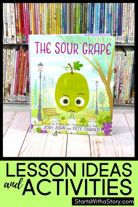 Calling all 1st, 2nd and 3rd grade teachers! These The Sour Grape activities created by Clutter-Free Classroom as part of their Starts With a Story collection are a great companion to Jory John’s picture book. This mentor text is perfect for teaching elementary students character traits, author’s purpose, theme, point of view, making predictions and gratitude. Pair the printable worksheets and teaching tips with a quick and easy anchor chart idea. Check out this quick post to learn more! The Sour Grape Activities, The Sour Grape, Genre Activities, Interactive Read Aloud Lessons, Gratitude Book, 3rd Grade Activities, Social Emotional Learning Lessons, Clutter Free Classroom, Read Aloud Activities