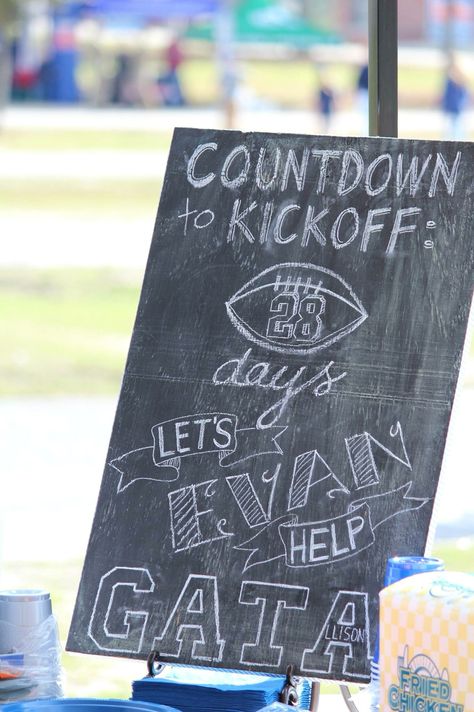 Georgia Southern Football tailgate shower chalkboard Tailgate Shower Ideas, Last Tailgate Before The Wedding Date, Football Themed Wedding Shower Ideas, Couples Wedding Shower Football Theme, Football Themed Bridal Shower Ideas, Couples Shower Tailgate Theme, Tailgate Themed Engagement Party, Tailgate Shower Couples, Tailgate Rehearsal Dinner