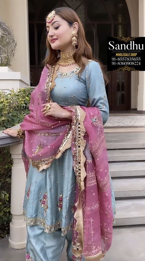 Pastel Color Punjabi Suits, Pastel Colour Suits For Women, Latest Colour Combinations In Suits 2023, Gajri Colour Suit Combination, Latest Suit Designs Indian 2020, Pastel Suits Indian, Suit Colour Combination Punjabi, Punjabi Jaggo Outfits, Punjabi Suit Colour Combination