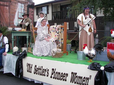 Pioneer Parade Float  | Celebrating Pioneer Women Pioneer Parade Float Ideas, Ferndale Washington, 4h Projects, Pioneer Day, Celebrating Women, Cedar Log, Parade Float, Halloween 2018, Relief Society