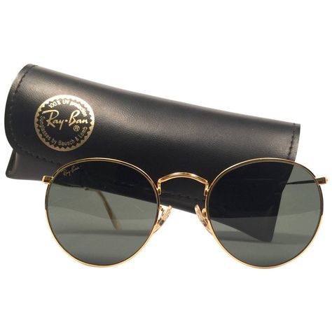 Ray Ban Classic, Vintage Ray Ban, Popular Sunglasses, Gold Glasses, Ray Ban Sunglasses Outlet, Ray Ban Aviator, نظارات شمسية, Parsons School Of Design, Fashion Eye Glasses