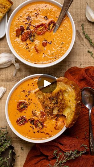 1.4M views · 13K reactions | Easily in my top 5 favorite soups for the year.✌🏾There’s just something rich + satisfying about this Creamy Roasted Garlic Tomato Soup and I’m so glad that many of you felt the same. 🫶🏾 Here’s to more soups in 2024 with a side of grilled cheese! 😘

FOLLOW @orchidsnsweettea_ for more deliciousness‼️

YOUR GROCERY LIST:

🍅Tomatoes. You’ll need about 3-4 lbs. of tomatoes for nice color and taste. Again, choose a mix of large and cherries.
🍅Heavy cream. I recommend organic–always! Of course, for a vegan option, just use full-fat coconut cream/milk.
🍅Vegetable stock. Use store-bought low-sodium broth or make your own! Love @wholefoods brand.
🍅Garlic. You’ll need about 2 garlic bulbs.
🍅Olive oil. You can also use Grapeseed oil or coconut oil as well. Always Roasted Garlic Tomato Soup, Garlic Tomato Soup, Garlic Bulbs, Favorite Soups, Garlic Bulb, Vegetable Stock, Vegan Options, Tomato Soup, Low Sodium