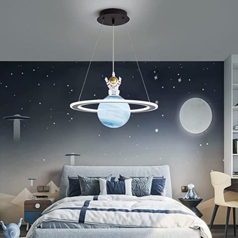 Toddle Room, Planet Ceiling, Planet Pendant, Pendant Lamps Bedroom, Iron Ceiling, Interior Lighting Ceiling, Resin Acrylic, Indoor Lighting Fixtures, Space Room