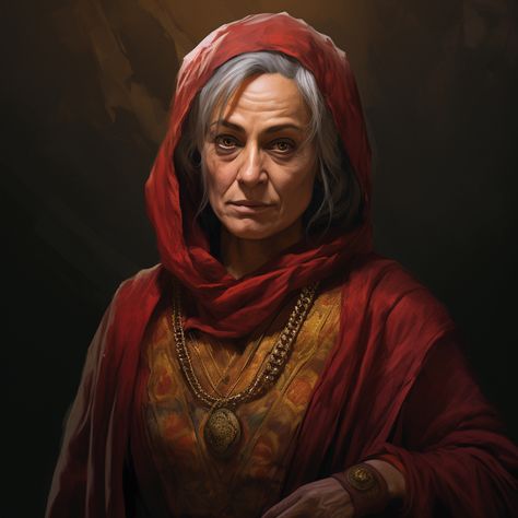 Sholeh Character in Radiant Citadel | World Anvil Middle Aged Female Character Art, Fantasy Npc Art, Old Woman Character Art, Dnd Old Lady, Old Lady Art, Radiant Citadel, Middle Ages Fantasy, Happy Squirrel, Old Portraits