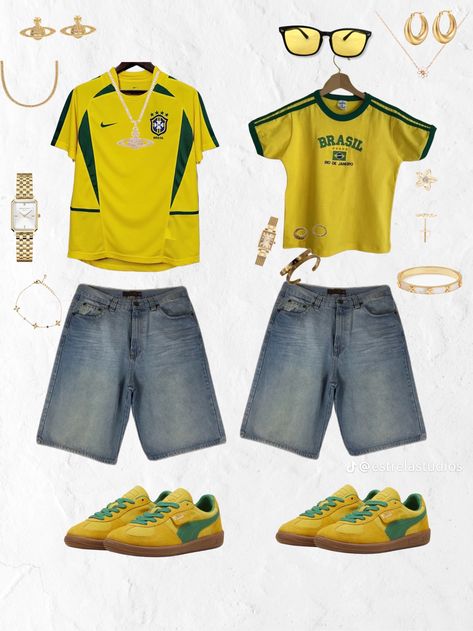 Brazil Outfit Aesthetic, Couple Outfit Matching, Preppy Outfits Men, Matching Couple Outfit, Nyc Streetwear, Streetwear Couple, Outfits For Summer, Outfit Matching, Outfit Top