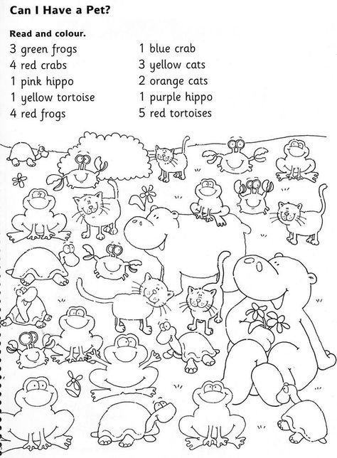 1st Grade Worksheets - Best Coloring Pages For Kids Ingles Kids, Materi Bahasa Inggris, English Worksheets For Kindergarten, School Material, Animal Worksheets, Kids English, 1st Grade Worksheets, English Activities, School Worksheets