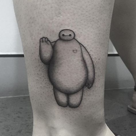 Baymax Tattoo Ideas, Baymax Tattoos, Baymax Tattoo, Disney Tattoos Unique, Disney Watercolor Tattoo, Tattoo Pieces, 2 Ghosts, Disney Sleeve, Movie Tattoo