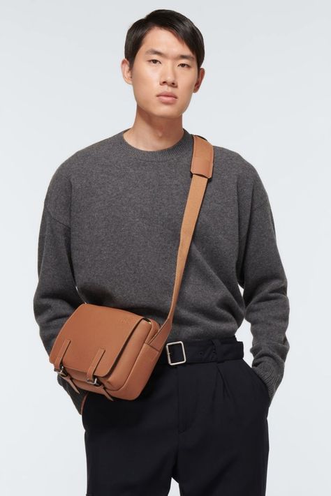 Mytheresa Men Loewe Loewe Men, Military Bag, Mens Luxury Fashion, Mens Leather Bag, Winter 2022, Mix Match, Boy Fashion, Smooth Leather, Leather Men