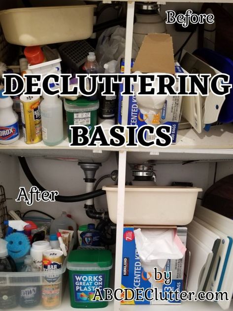 Learn ABC DEclutter's basic decluttering tips to help you decutter your house into the home you love. We discuss how to start, the use of timers, before and after pictures and much more! Learn Abc, Decluttering Tips, Learning Abc, After Pictures, Declutter Your Home, Before And After Pictures, Cleaning Organizing, Declutter, Trash Can