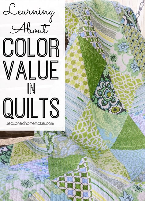 Color Schemes For Quilts, Quilt Colors, Color Value, Quilting 101, Quilt Tips, Finished Quilts, Quilting For Beginners, Quilting Techniques, A Cell