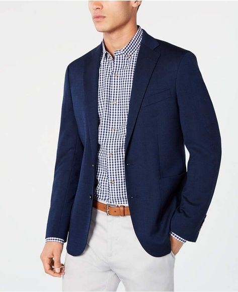 Blue Blazer Outfit Men, Sport Coat Outfit, Navy Blazer Men, Blue Blazer Outfit, Blue Sport Coat, Blazer Outfits Men, Mens Business Casual Outfits, Slim Fit Blazer, Peacoats