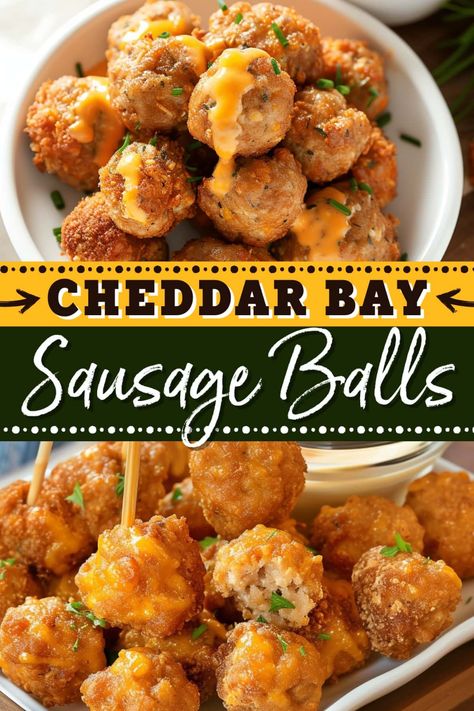 Cheddar Bay Sausage Biscuits, Cajun Sausage Balls, Royal Cream Cheese Sausage Balls, Rites Cream Cheese Sausage Balls, Ranch Sausage Balls, Sausage Balls Cheddar Bay Biscuit, Easy Work Appetizers, Sausage Biscuit Balls, Jalapeño Sausage Balls