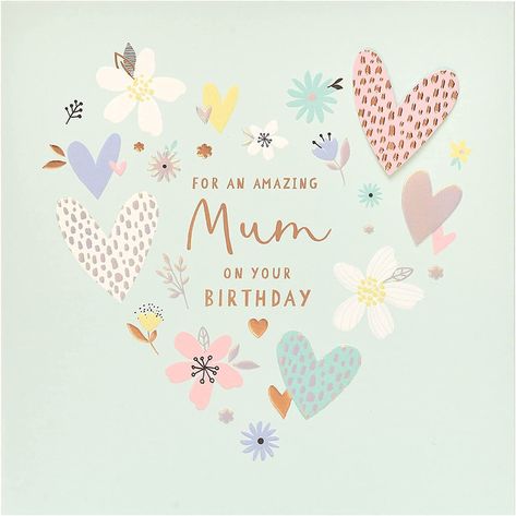 Accented with copper and silver foil details, this floral card is the perfect way to make Mum feel special on her birthday. Inside Message Reads: So lucky to have you - hope you have a wonderful day! With Love Card Size: 210x210mm Mum Birthday Card. Happy Birthday Mum, Birthday Card For Her, Birthday Cards For Mum, Lucky To Have You, Mum Birthday, Birthday Cards For Her, Pink Bouquet, Card Birthday, Copper Foil