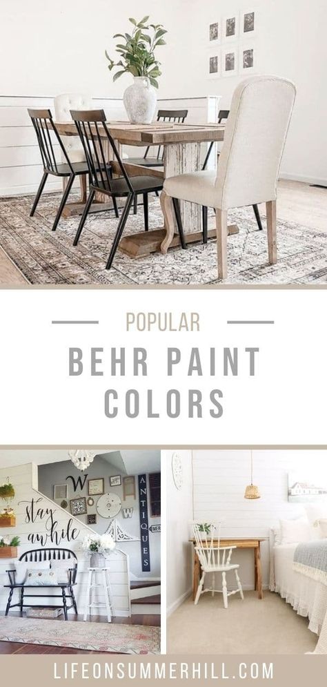 Most Popular Behr Gray Paint Colors, Behr Paint Colors Swiss Coffee, Popular Behr Paint Colors Bedroom, White Mocha Behr Paint Living Room, Behr Bakery Box Paint, Gray Envelope Behr Paint, Natural White Behr Paint, Ultra White Behr Paint, Whisper White Behr Walls