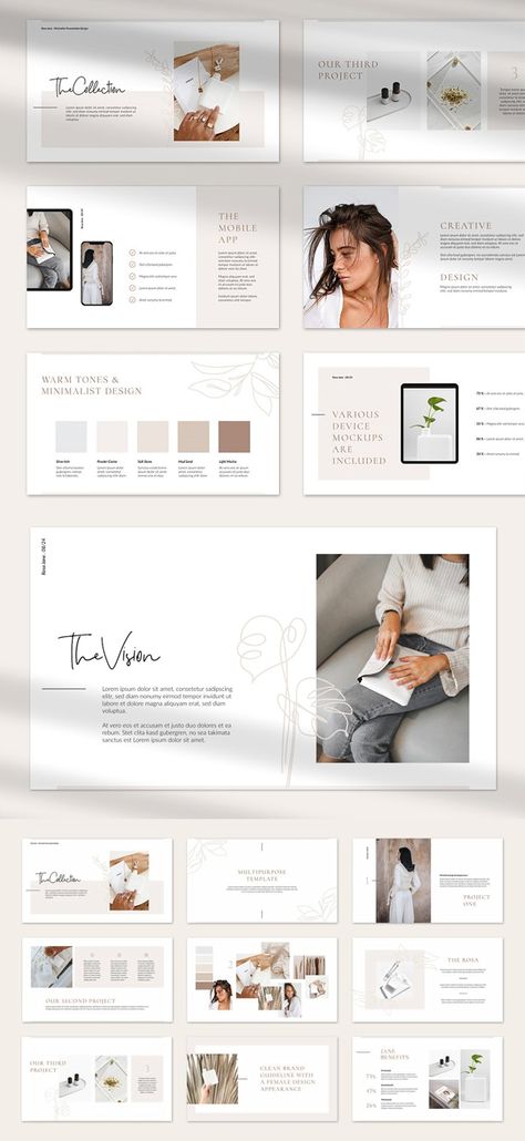 RosaJane Keynote Brand Guidelines Brand Guidelines Aesthetic, Product Guide Design Layout, Brand Design Proposal, Branding Template Design, Brand Guide Design Layout, Brand Booklet Design, Brand Identity Design Presentation, Style Guides Design, Brand Book Template