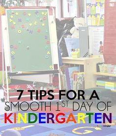 7 Tips for a Smooth First Day of Kindergarten! Kindergarten First Week, Kindergarten Classroom Management, Beginning Of Kindergarten, First Day Of Kindergarten, Kindergarten Lesson Plans, Kindergarten Fun, Kindergarten Lessons, Kindergarten Class, Kindergarten First Day