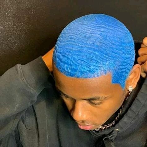 Dyed Waves, Female Wavers, Black Men Hair Colour, Boys Dyed Hair, Waves Hairstyle Men, Boys Colored Hair, Short Dyed Hair, Hairstyle App, Men Blonde Hair