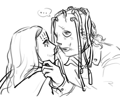 Slipknot Corey X Joey Fanart, Corey Taylor X Joey Jordison Fanart, Slipknot Fanart, Slipknot Band, Joey Jordison, Corey Taylor, Heavy Metal Music, Heavy Metal Bands