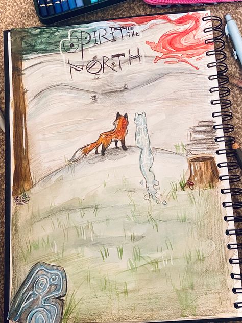 Drew my favourite game once again! This game will always be my best 💕💕😭🤟 Therian Journal, Therian Drawing, Earth Art Drawing, Fox Doodle, Wolf Sketches, Spirit Of The North, Warrior Cats Books, Warrior Drawing, Cats Art Drawing